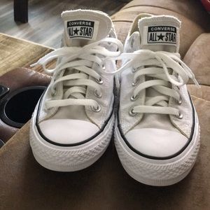 Converse grey colored. Women’s size 9 Men’s size 7